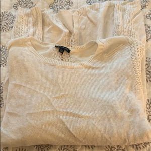(M) Talbots White Sweater-